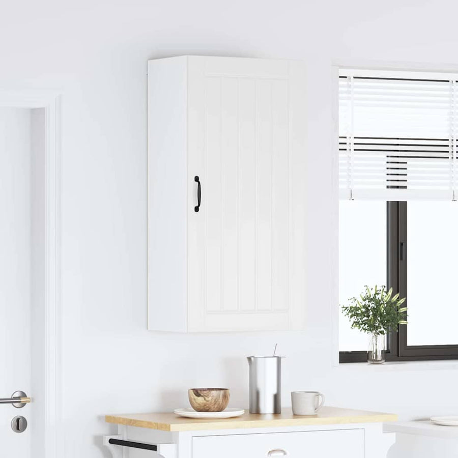 Keukenkast aan de muur met plank Hoogglans wit 50 x 31 x 100 cm