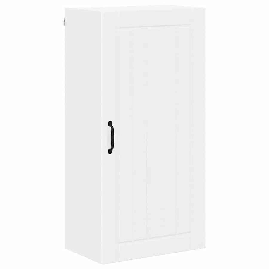 Keukenkast aan de muur met plank Hoogglans wit 50 x 31 x 100 cm