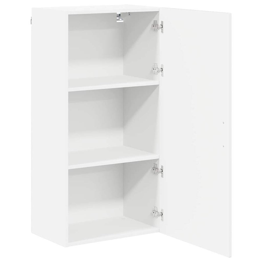 Keukenkast aan de muur met plank Hoogglans wit 50 x 31 x 100 cm