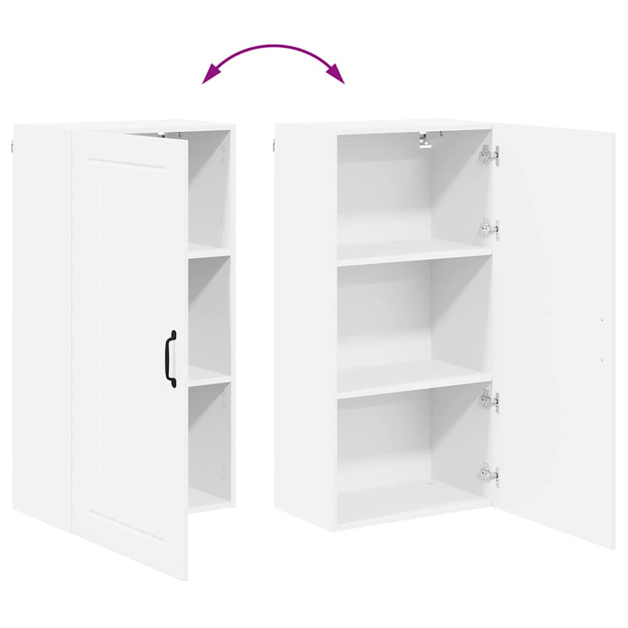 Keukenkast aan de muur met plank Hoogglans wit 50 x 31 x 100 cm