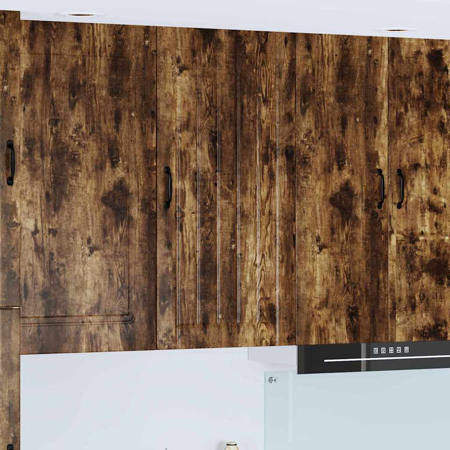 Keukenkast aan de muur met plank Gerookt eiken 50 x 31 x 100 cm