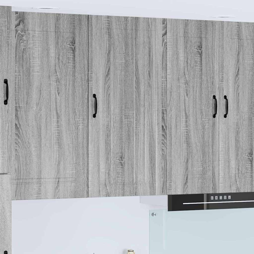Keukenkast aan de muur met plank Grijs Sonoma 50 x 31 x 100 cm