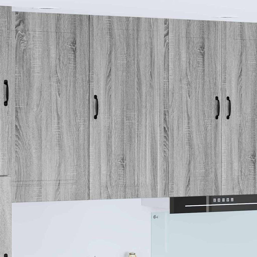 Keukenkast aan de muur met plank Grijs Sonoma 50 x 31 x 100 cm