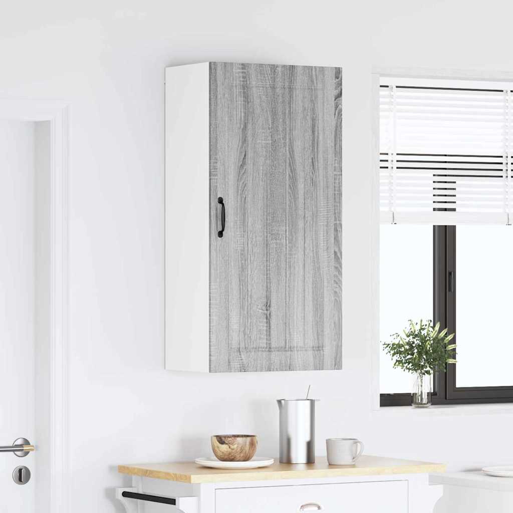 Keukenkast aan de muur met plank Grijs Sonoma 50 x 31 x 100 cm