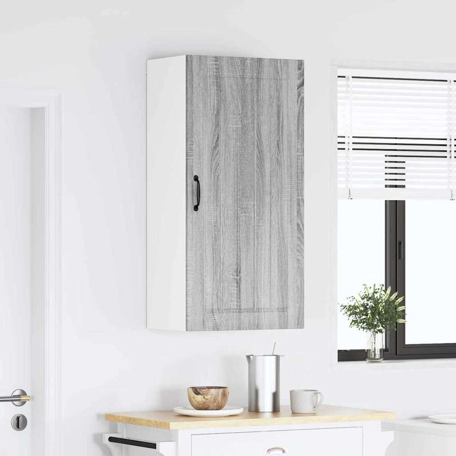 Keukenkast aan de muur met plank Grijs Sonoma 50 x 31 x 100 cm
