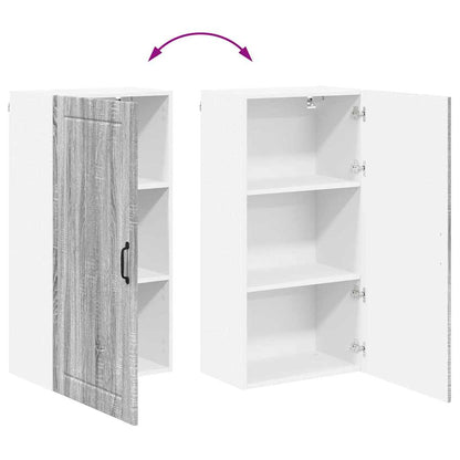 Keukenkast aan de muur met plank Grijs Sonoma 50 x 31 x 100 cm