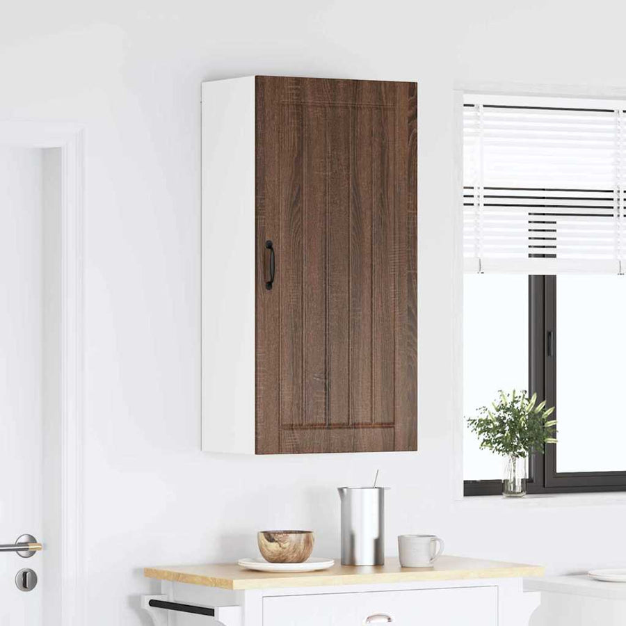 Keukenkast aan de muur met plank Bruin Eiken 50 x 31 x 100 cm