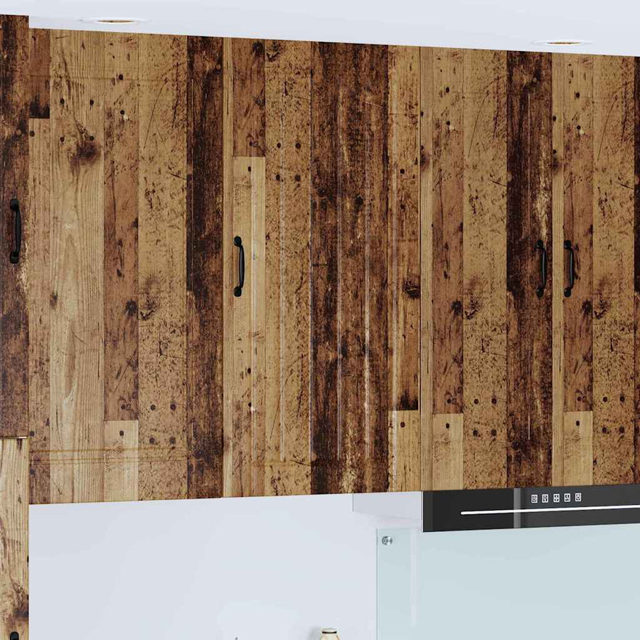Keukenkast aan de muur Oud Hout 50 x 31 x 100 cm Bewerkt hout