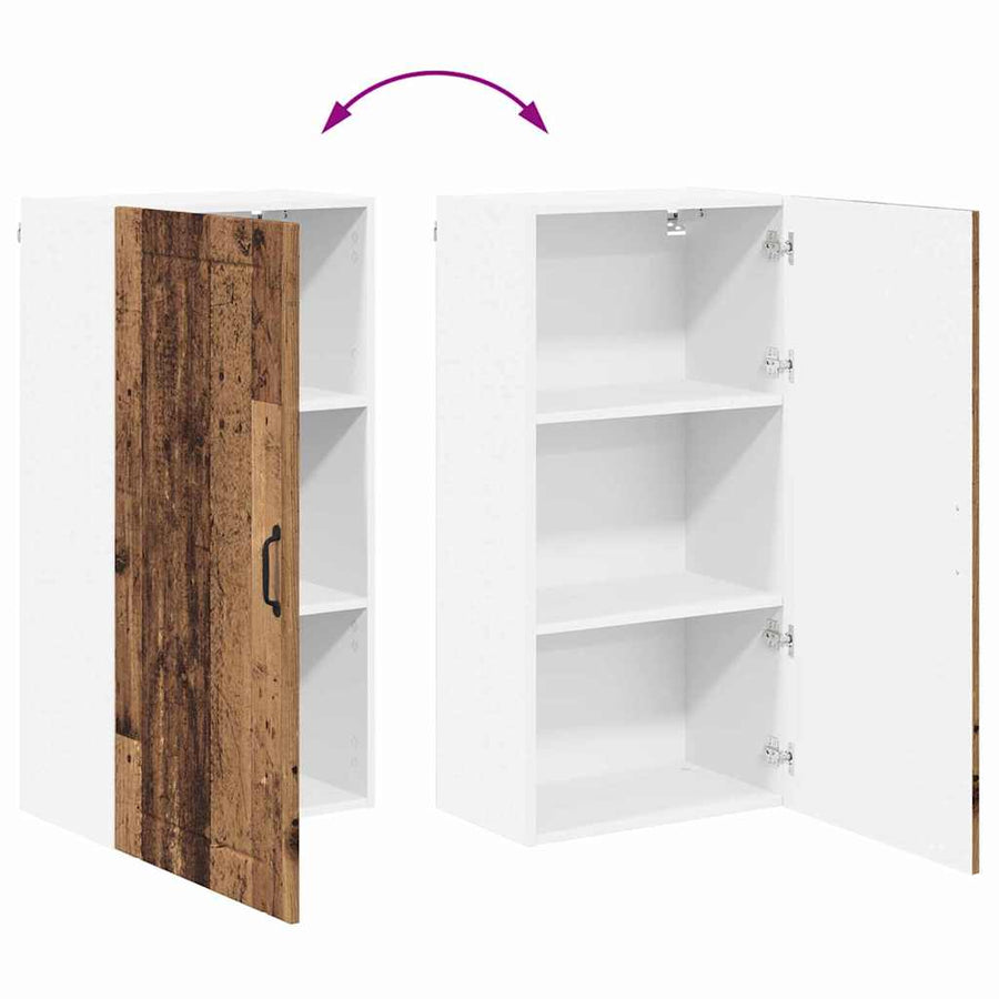 Keukenkast aan de muur Oud Hout 50 x 31 x 100 cm Bewerkt hout