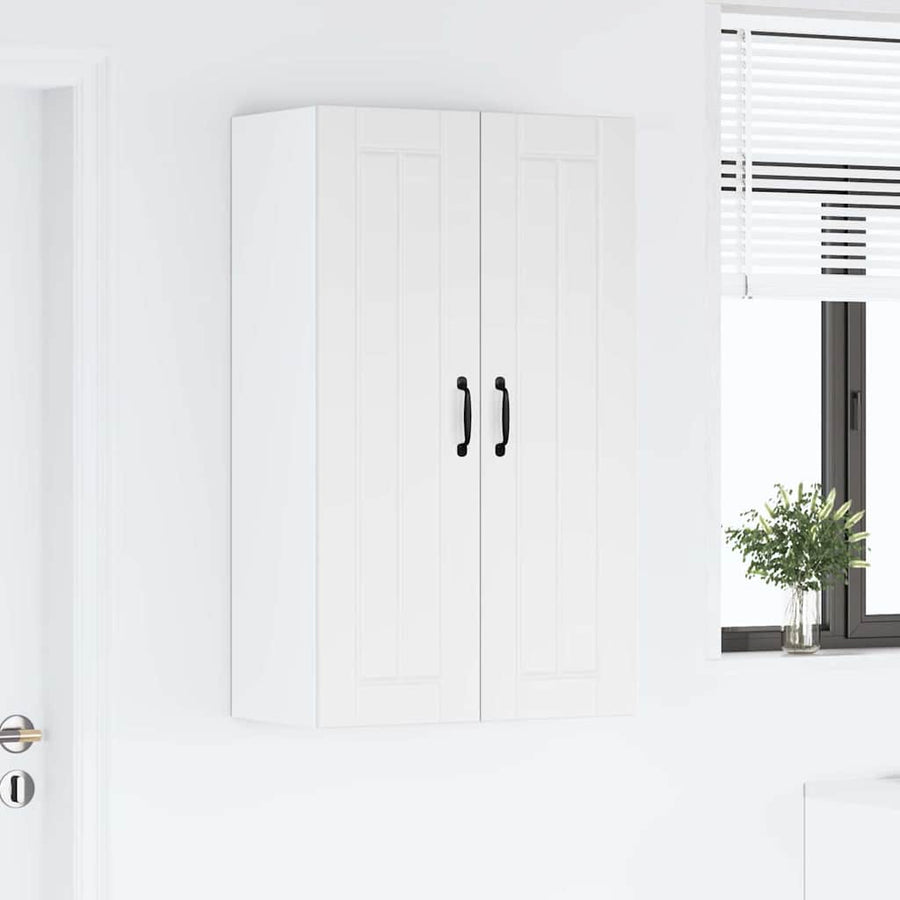 Keukenkast aan de muur Wit 60 x 31 x 100 cm Bewerkt hout