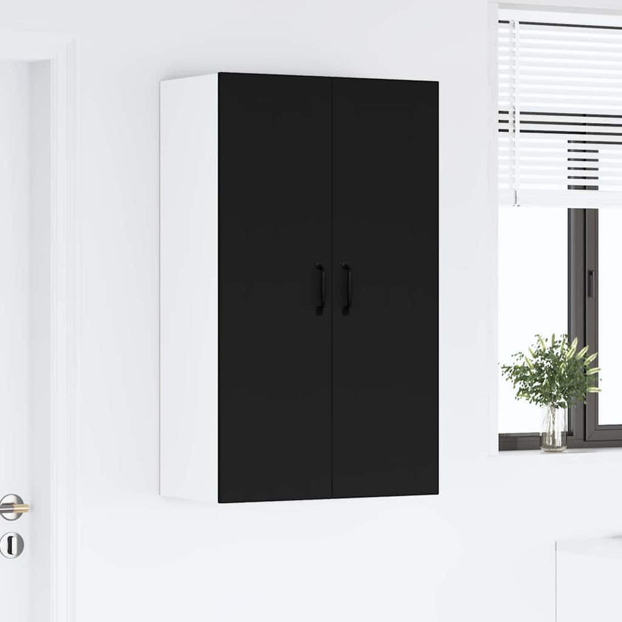 Keukenkast aan de muur Zwart 60 x 31 x 100 cm Bewerkt hout