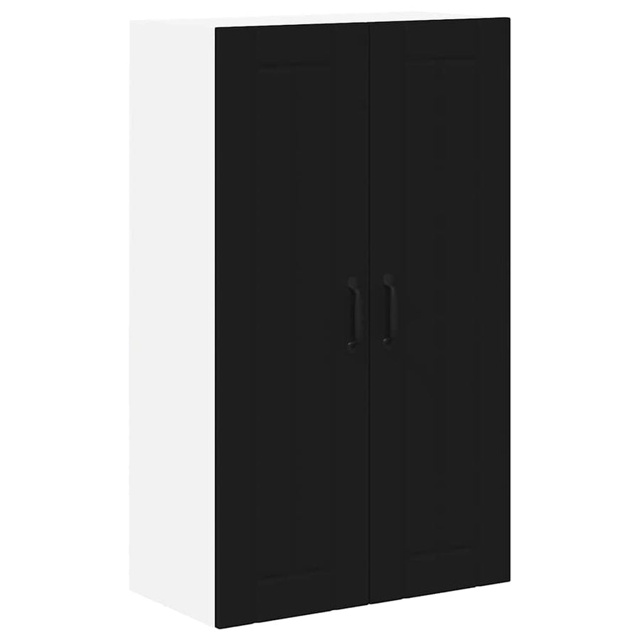 Keukenkast aan de muur Zwart 60 x 31 x 100 cm Bewerkt hout