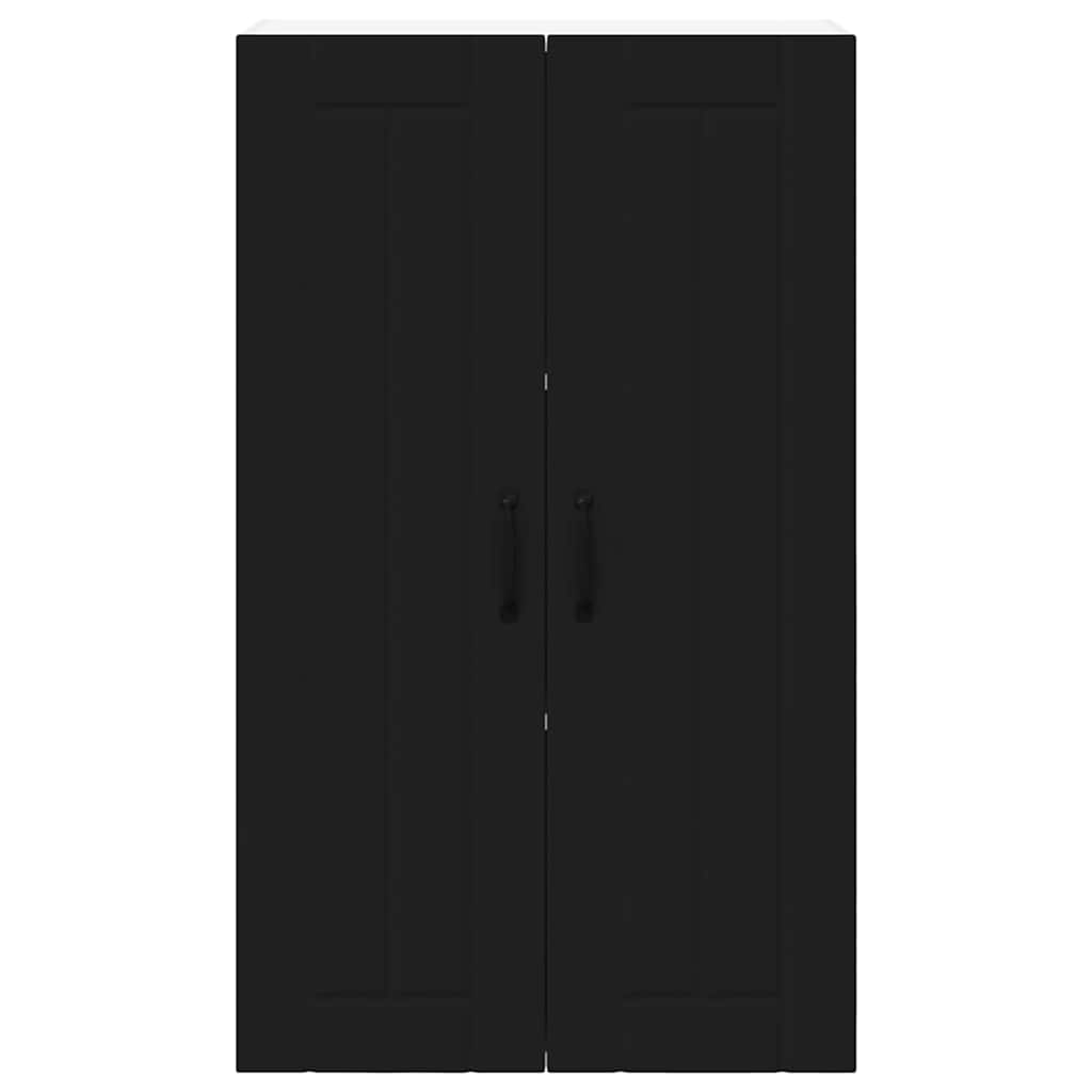 Keukenkast aan de muur Zwart 60 x 31 x 100 cm Bewerkt hout