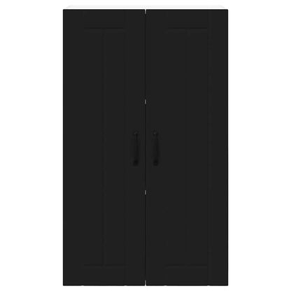 Keukenkast aan de muur Zwart 60 x 31 x 100 cm Bewerkt hout