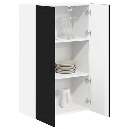 Keukenkast aan de muur Zwart 60 x 31 x 100 cm Bewerkt hout