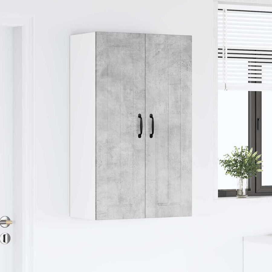 Keukenkast aan de muur met plank Beton Grijs 60 x 31 x 100 cm