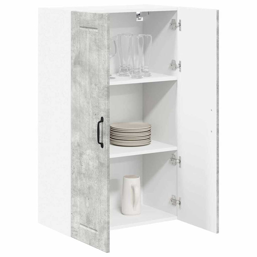 Keukenkast aan de muur met plank Beton Grijs 60 x 31 x 100 cm