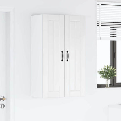 Keukenkast aan de muur met plank Hoogglans wit 60 x 31 x 100 cm