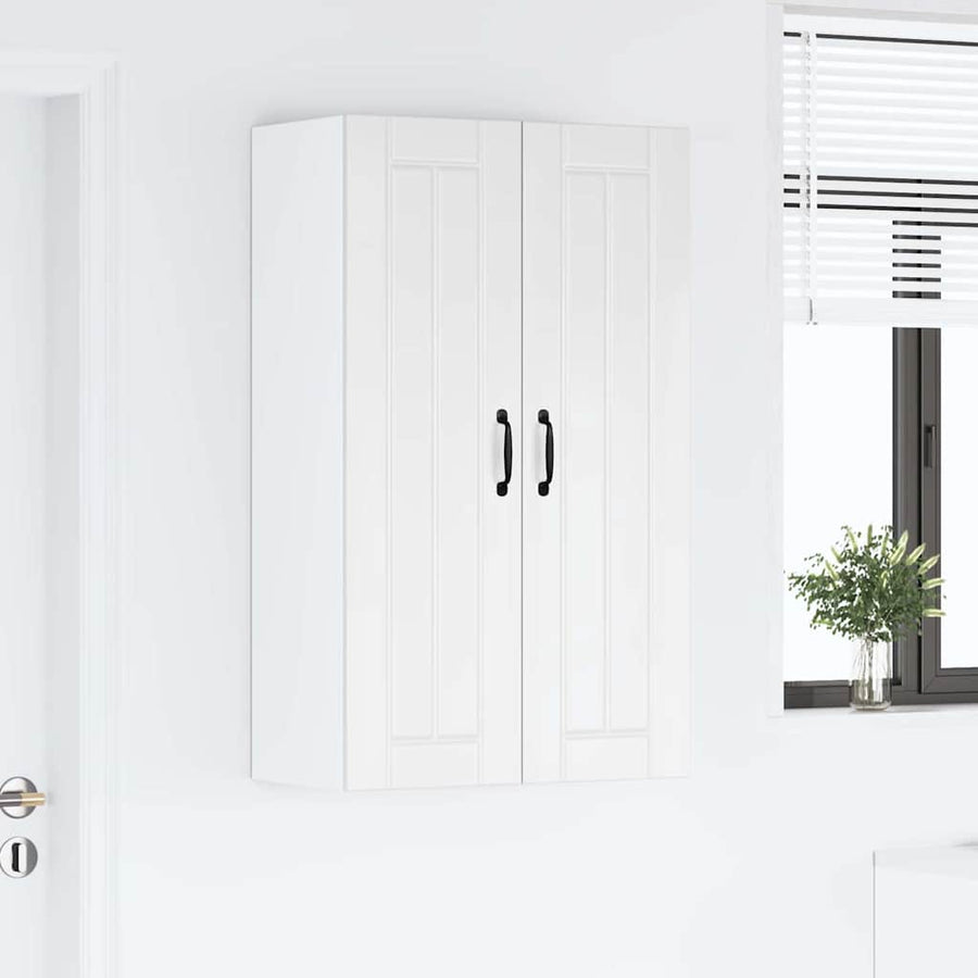 Keukenkast aan de muur met plank Hoogglans wit 60 x 31 x 100 cm