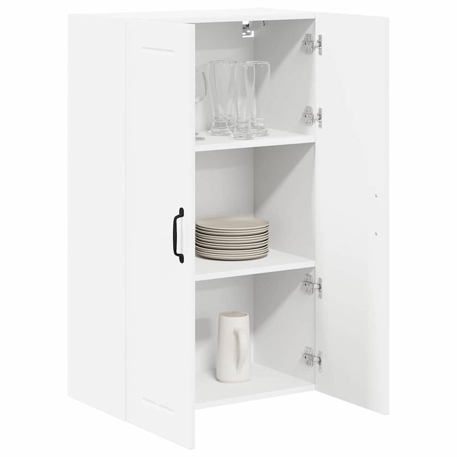 Keukenkast aan de muur met plank Hoogglans wit 60 x 31 x 100 cm