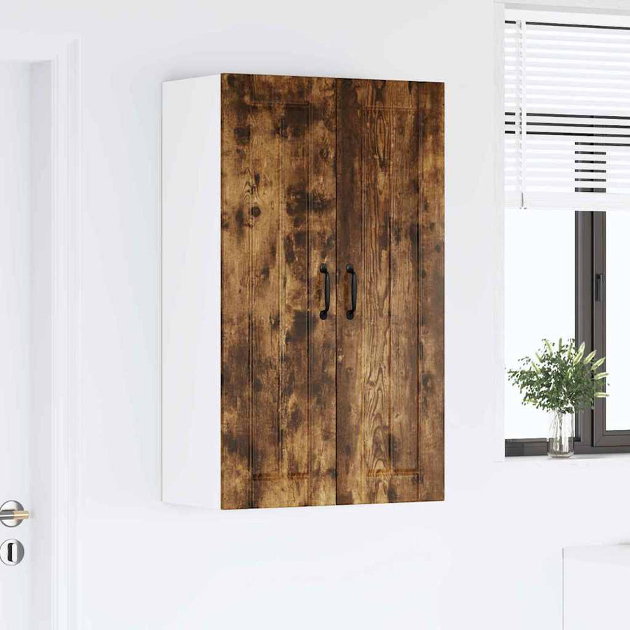Keukenkast aan de muur met plank Gerookt eiken 60 x 31 x 100 cm