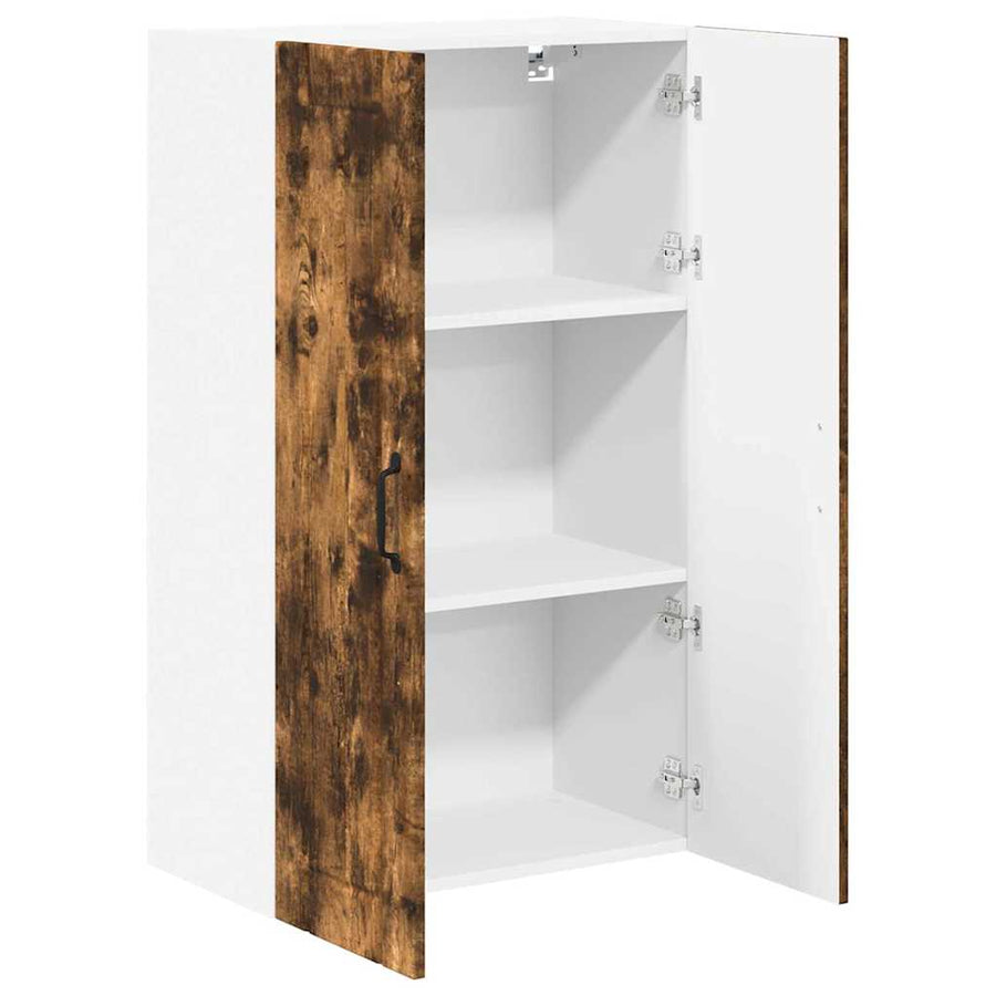 Keukenkast aan de muur met plank Gerookt eiken 60 x 31 x 100 cm