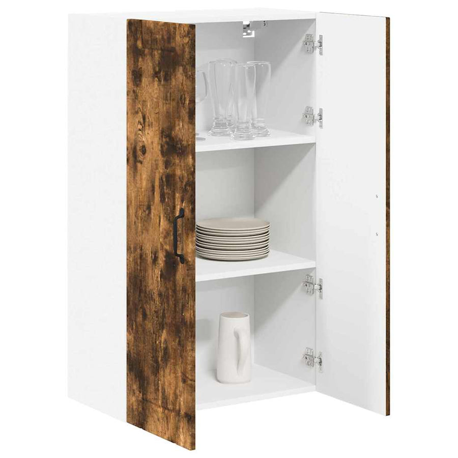 Keukenkast aan de muur met plank Gerookt eiken 60 x 31 x 100 cm