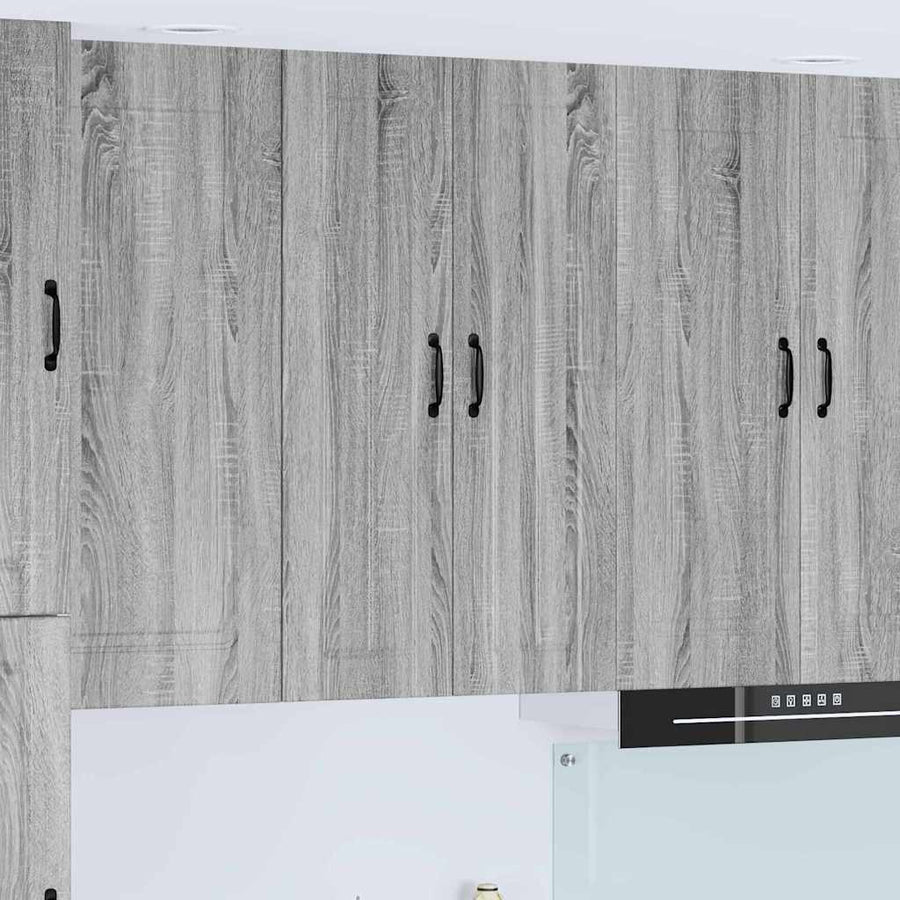Keukenkast aan de muur met plank Grijs Sonoma 60 x 31 x 100 cm