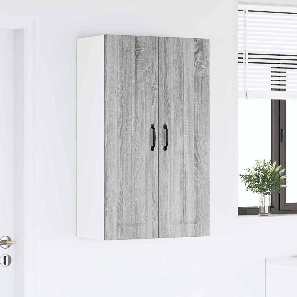 Keukenkast aan de muur met plank Grijs Sonoma 60 x 31 x 100 cm