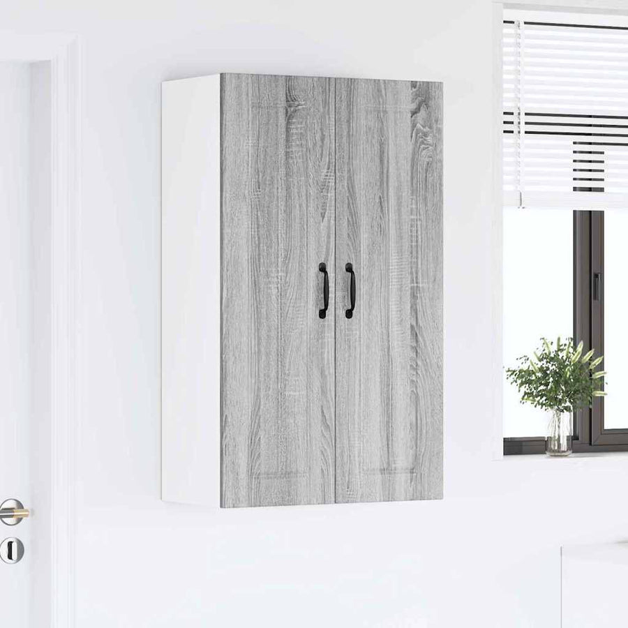 Keukenkast aan de muur met plank Grijs Sonoma 60 x 31 x 100 cm