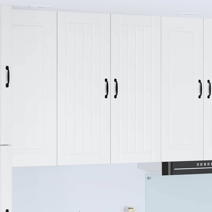 Keukenkast aan de muur Wit 80 x 31 x 100 cm Bewerkt hout