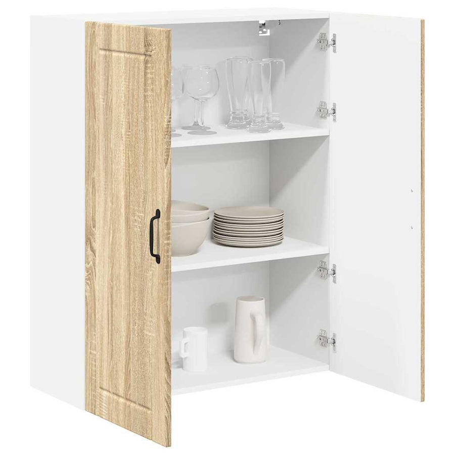Keukenkast aan de muur met plank Sonoma Eiken 80 x 31 x 100 cm