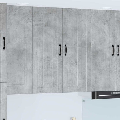 Keukenkast aan de muur met plank Beton Grijs 80 x 31 x 100 cm