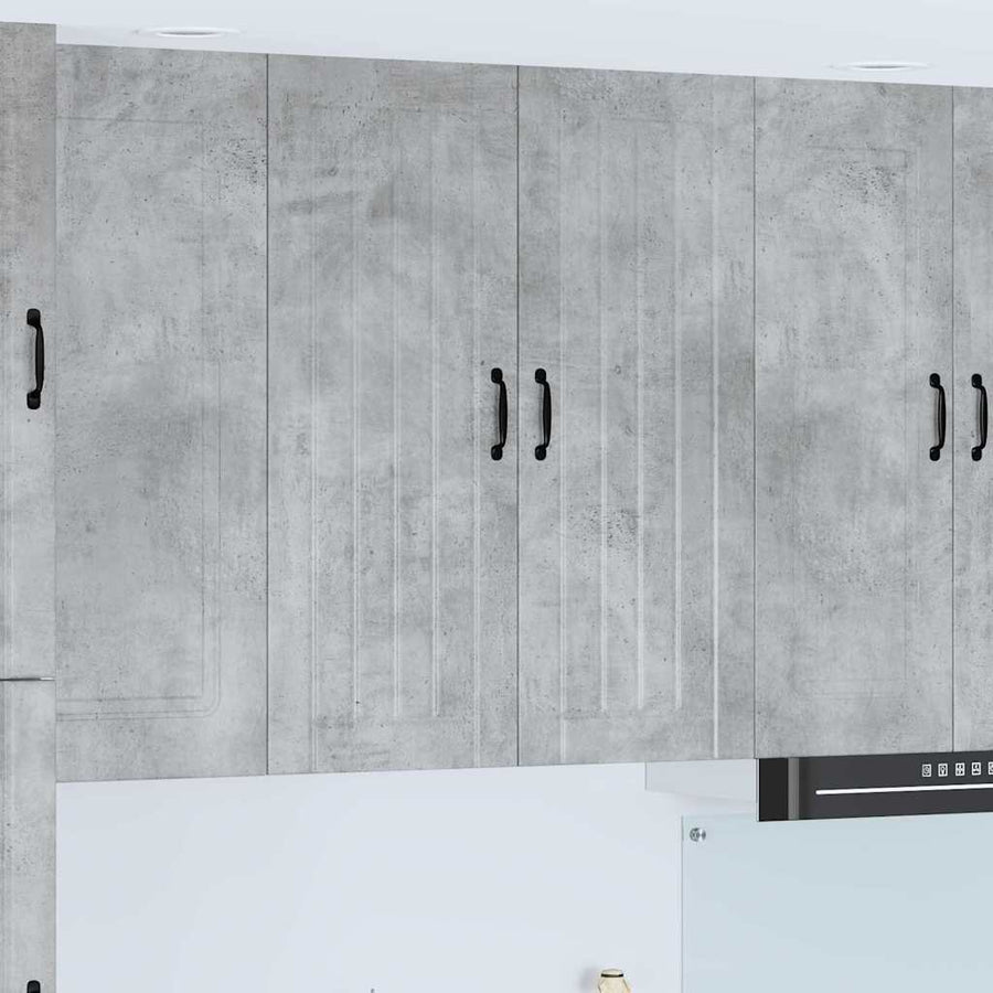 Keukenkast aan de muur met plank Beton Grijs 80 x 31 x 100 cm