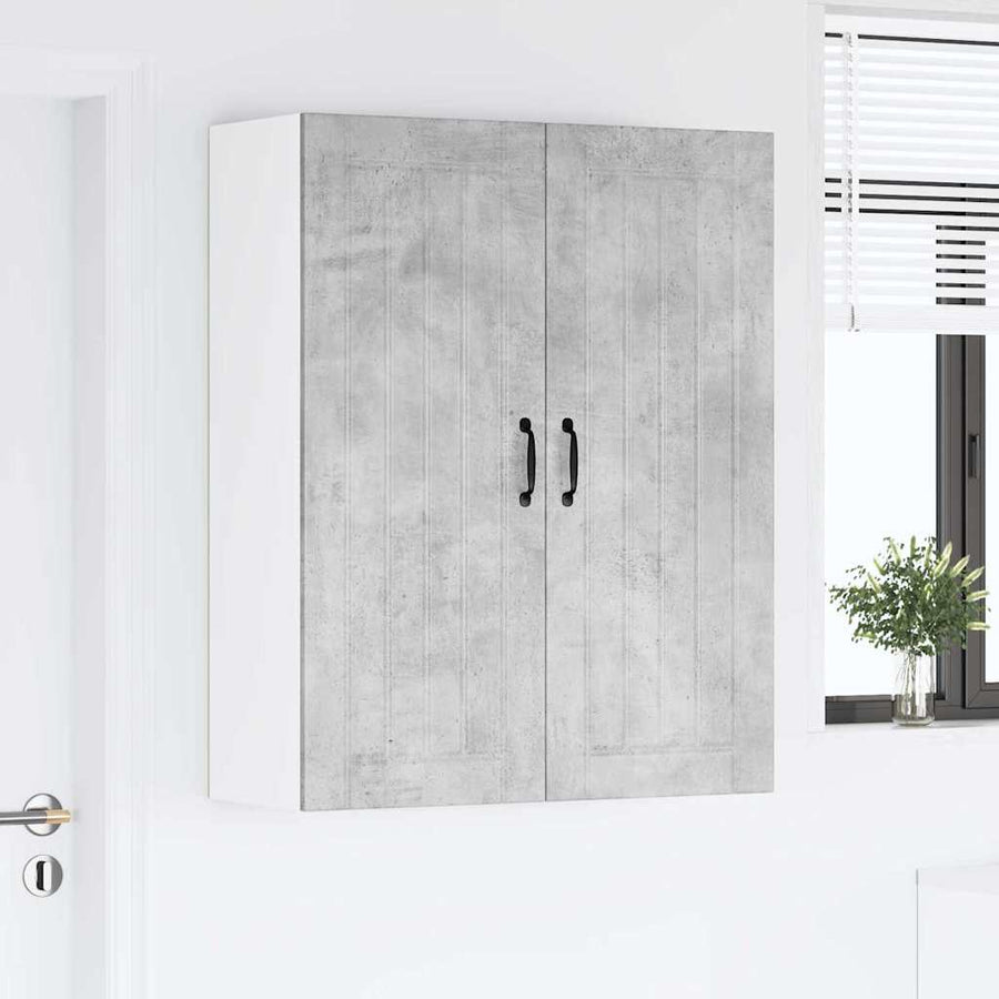 Keukenkast aan de muur met plank Beton Grijs 80 x 31 x 100 cm