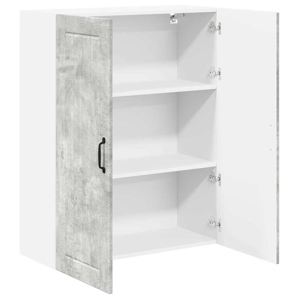 Keukenkast aan de muur met plank Beton Grijs 80 x 31 x 100 cm