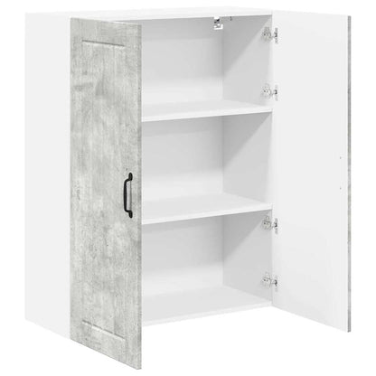Keukenkast aan de muur met plank Beton Grijs 80 x 31 x 100 cm