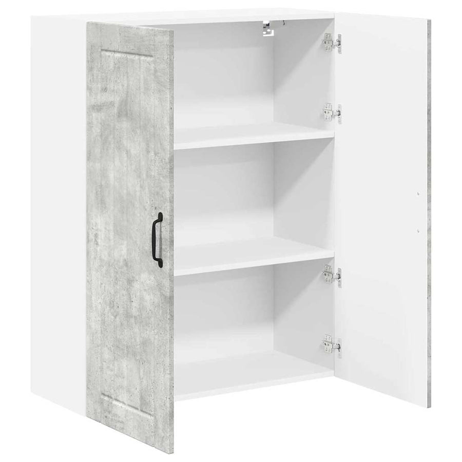 Keukenkast aan de muur met plank Beton Grijs 80 x 31 x 100 cm