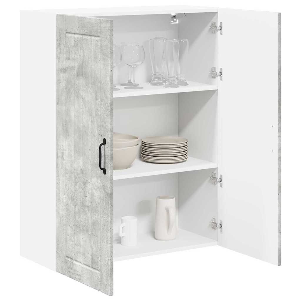Keukenkast aan de muur met plank Beton Grijs 80 x 31 x 100 cm