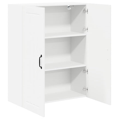 Keukenkast aan de muur met plank Hoogglans wit 80 x 31 x 100 cm