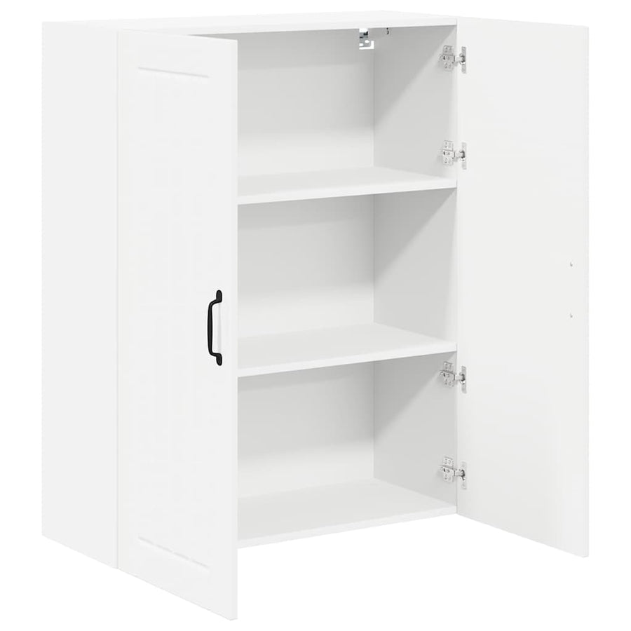 Keukenkast aan de muur met plank Hoogglans wit 80 x 31 x 100 cm