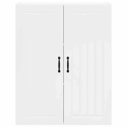 Keukenkast aan de muur met plank Hoogglans wit 80 x 31 x 100 cm