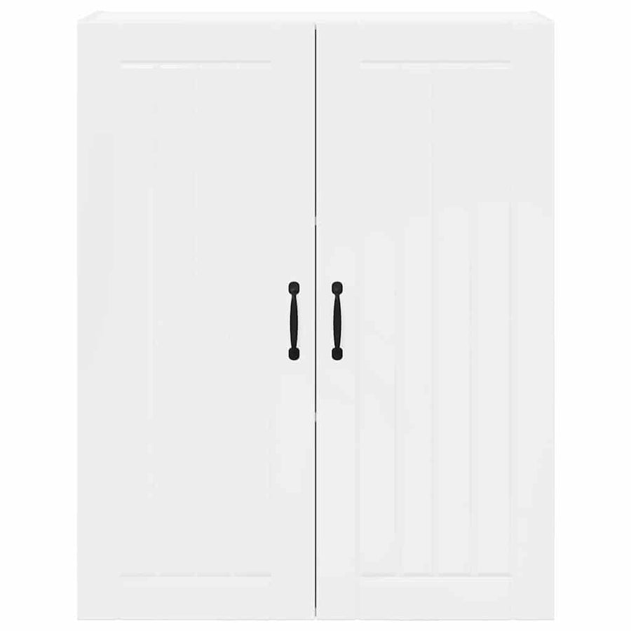 Keukenkast aan de muur met plank Hoogglans wit 80 x 31 x 100 cm