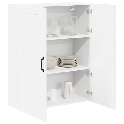 Keukenkast aan de muur met plank Hoogglans wit 80 x 31 x 100 cm