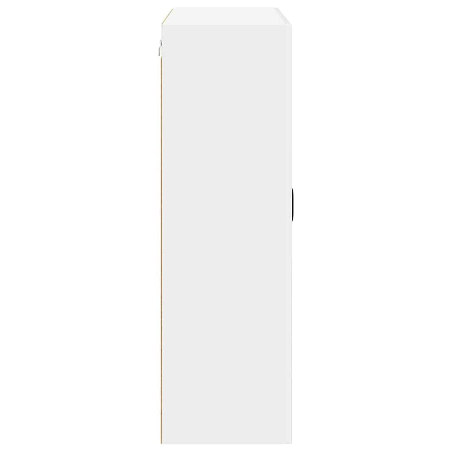 Keukenkast aan de muur met plank Hoogglans wit 80 x 31 x 100 cm