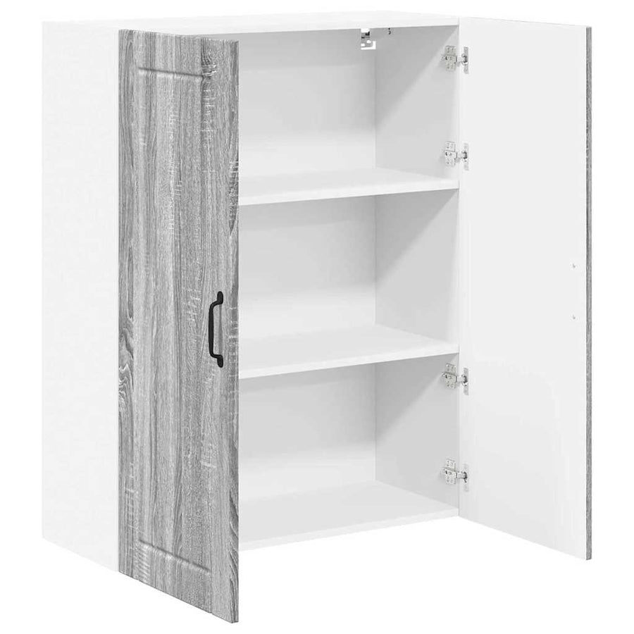 Keukenkast aan de muur met plank Grijs Sonoma 80 x 31 x 100 cm