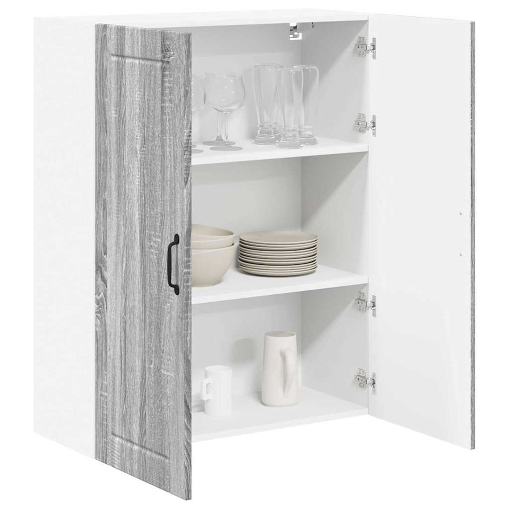 Keukenkast aan de muur met plank Grijs Sonoma 80 x 31 x 100 cm