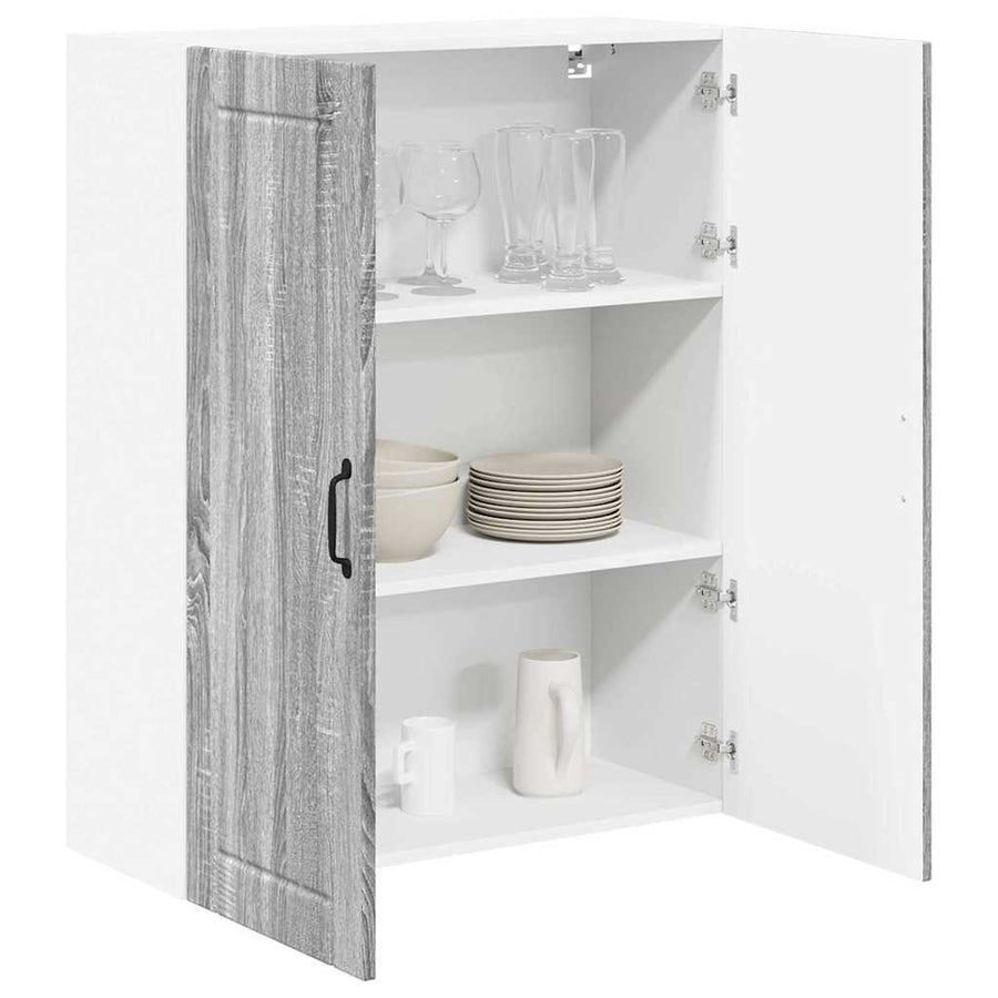 Keukenkast aan de muur met plank Grijs Sonoma 80 x 31 x 100 cm