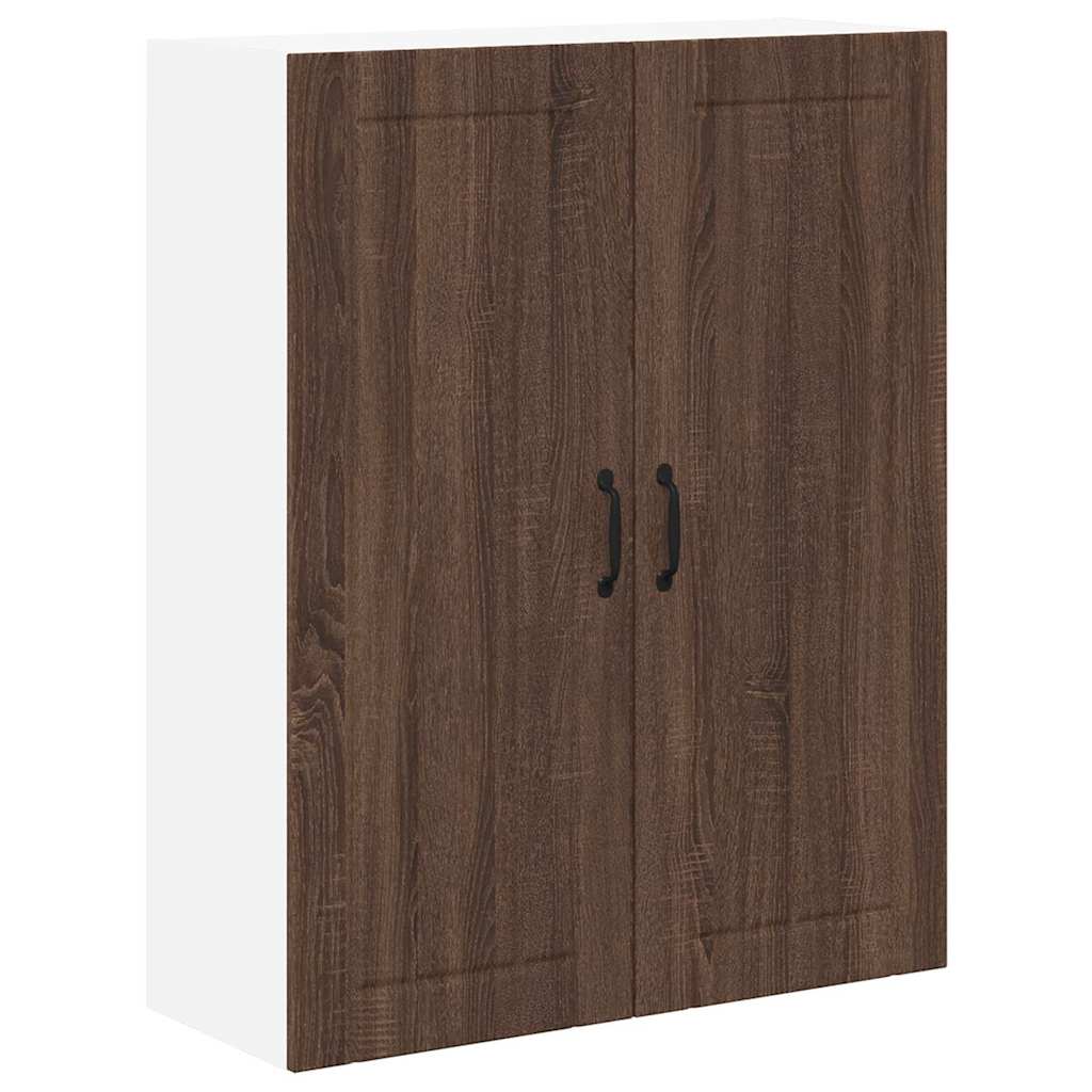 Keukenkast aan de muur met plank Bruin Eiken 80 x 31 x 100 cm