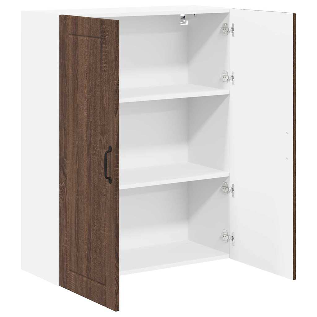 Keukenkast aan de muur met plank Bruin Eiken 80 x 31 x 100 cm